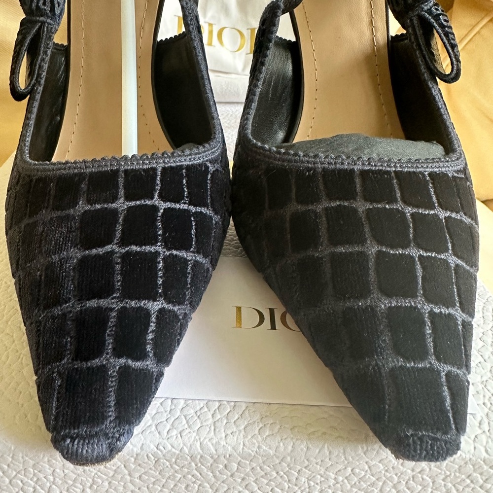 Dior Crocodile Embro J’ADior Slingback - Picture 2 of 12